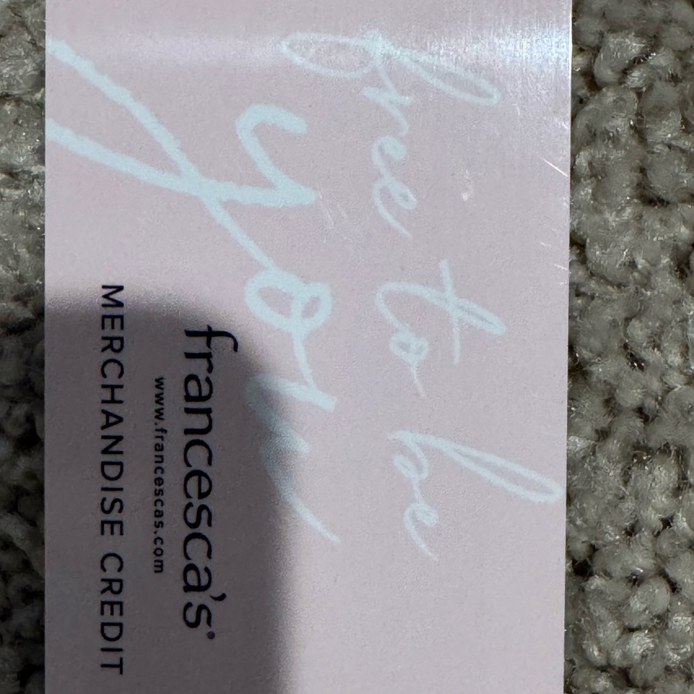 Francesca's Merchandise Credit Card